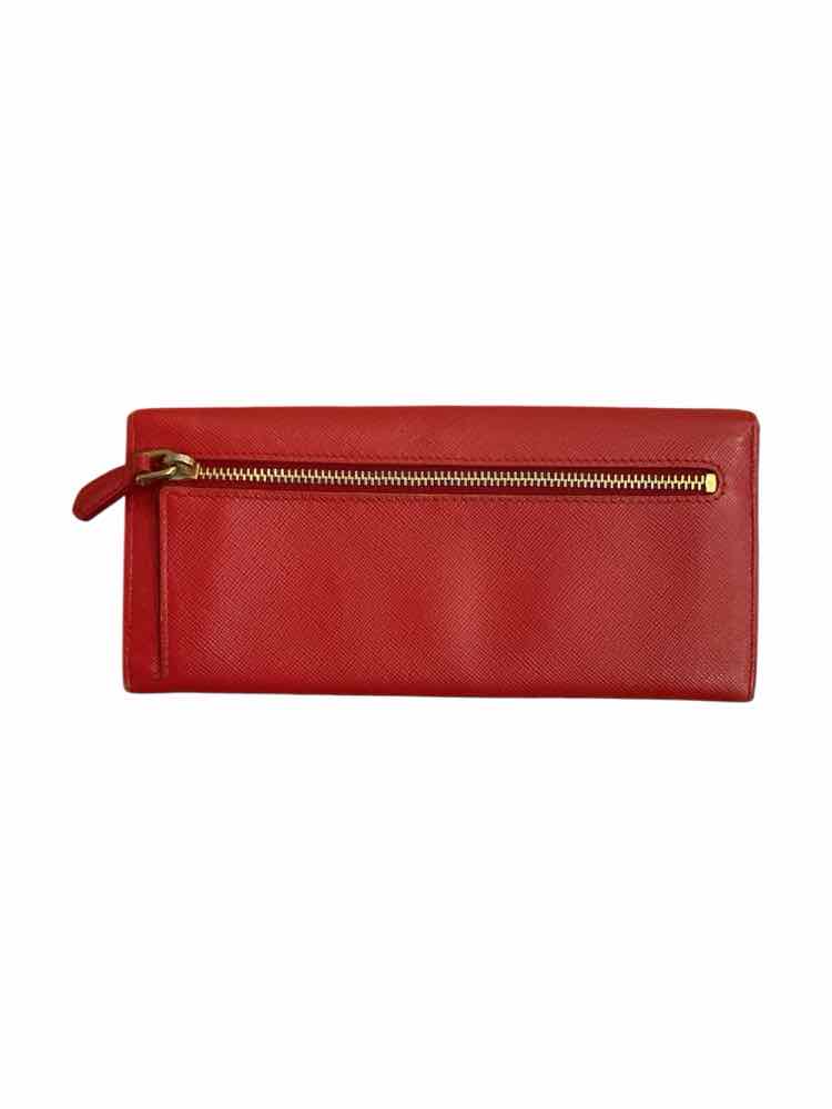 Prada Size Long red/orange Wallet