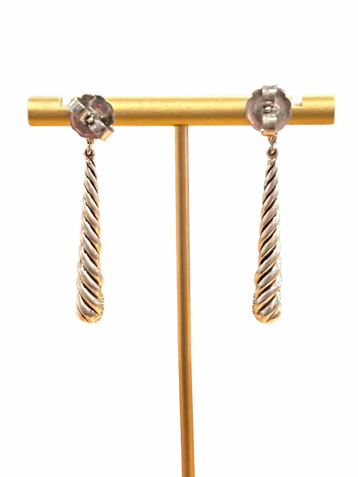 David Yurman Size Long Sterling Earrings