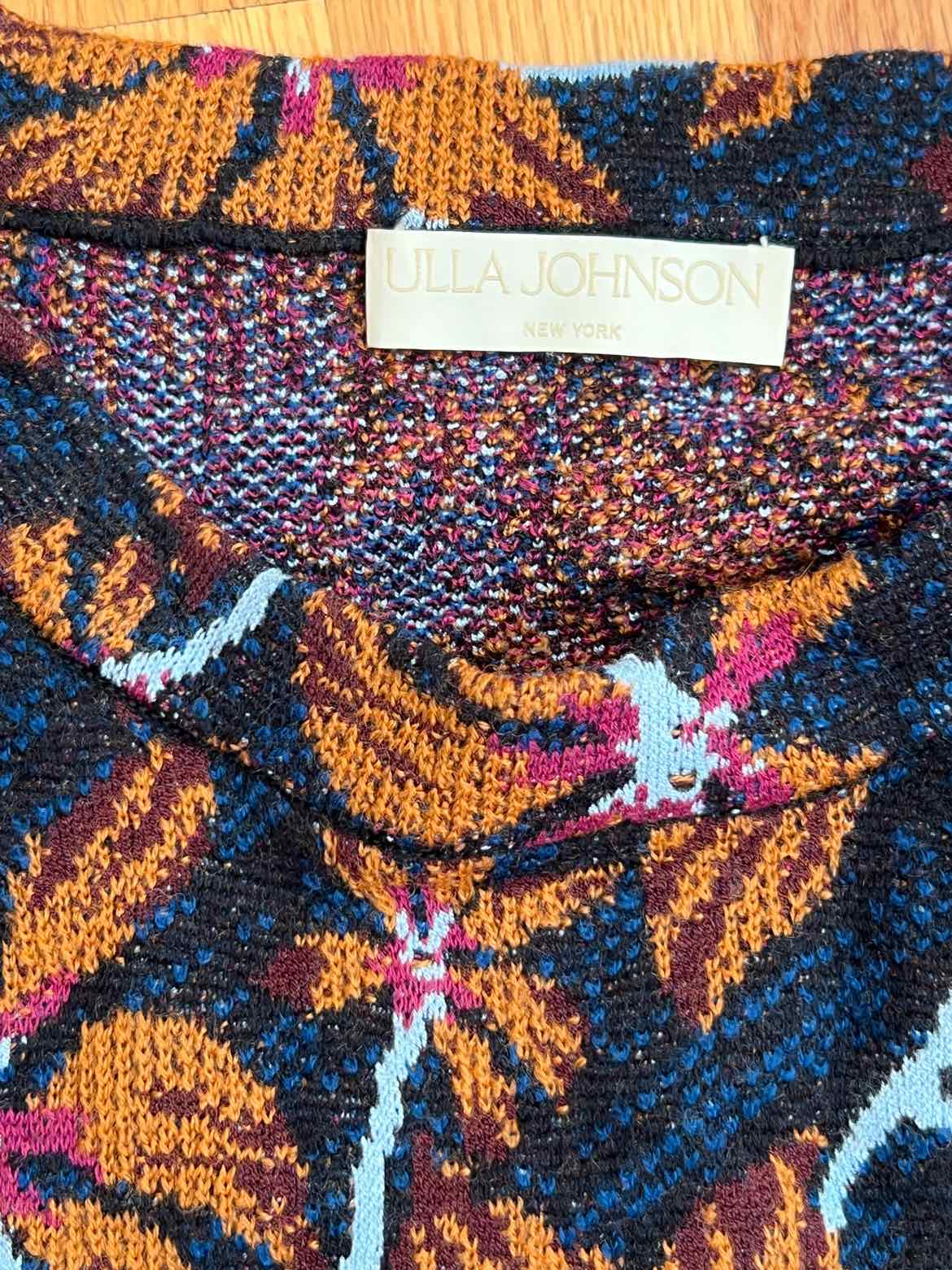 Ulla Johnson Size X-Large Navy/org/pink/wh SWEATER