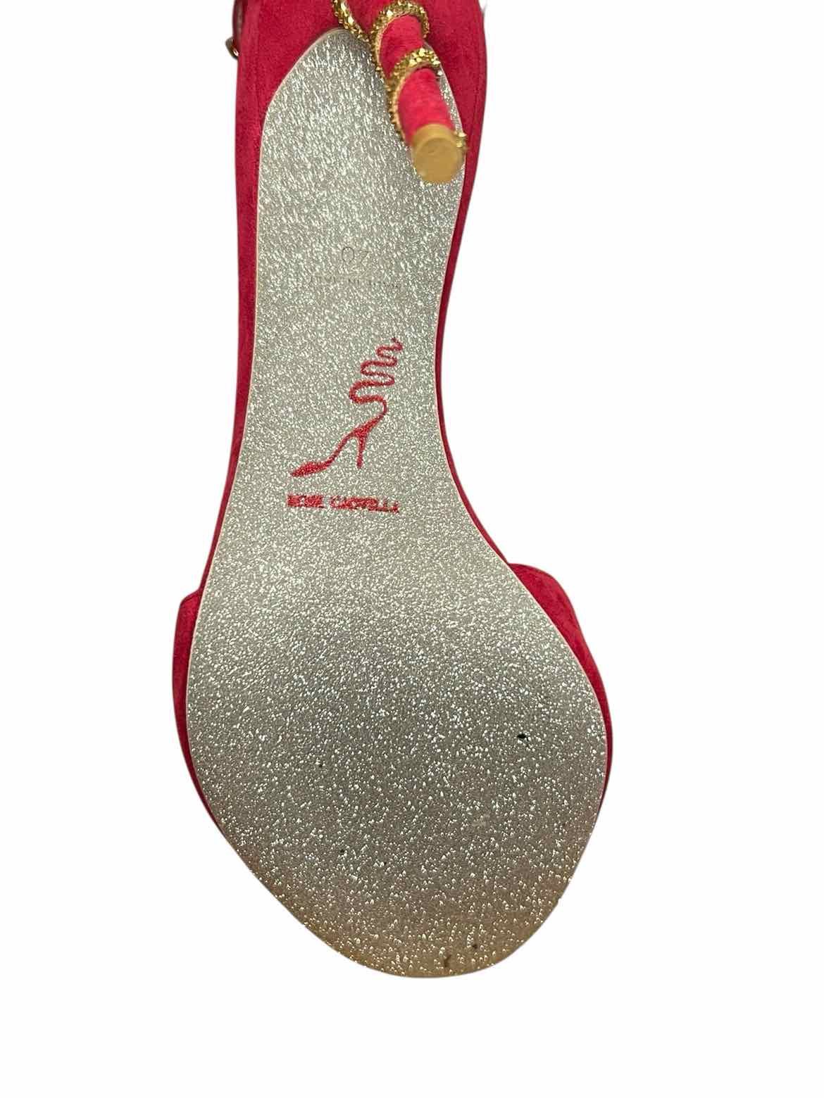 RENE CAOVILLA Size 40 RED/GOLD Shoes