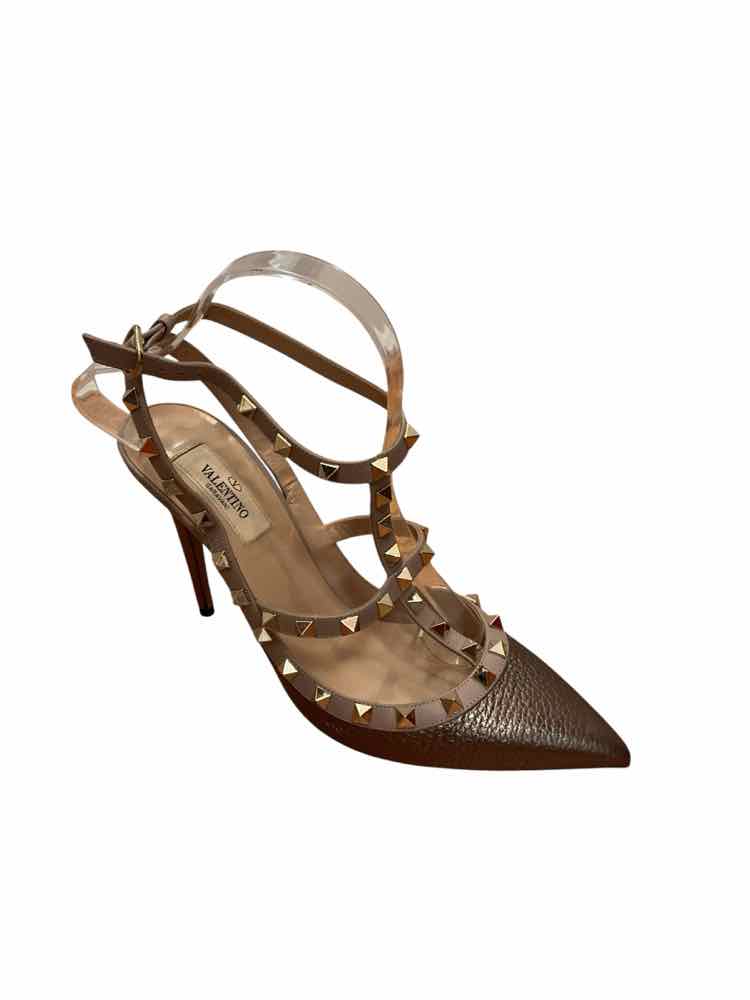 Valentino Size 40 Bronze Shoes