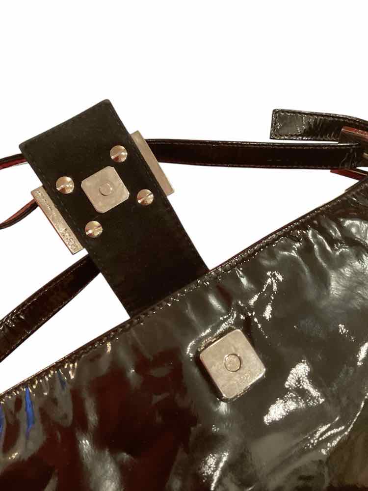 Fendi Size Long black patent Purse