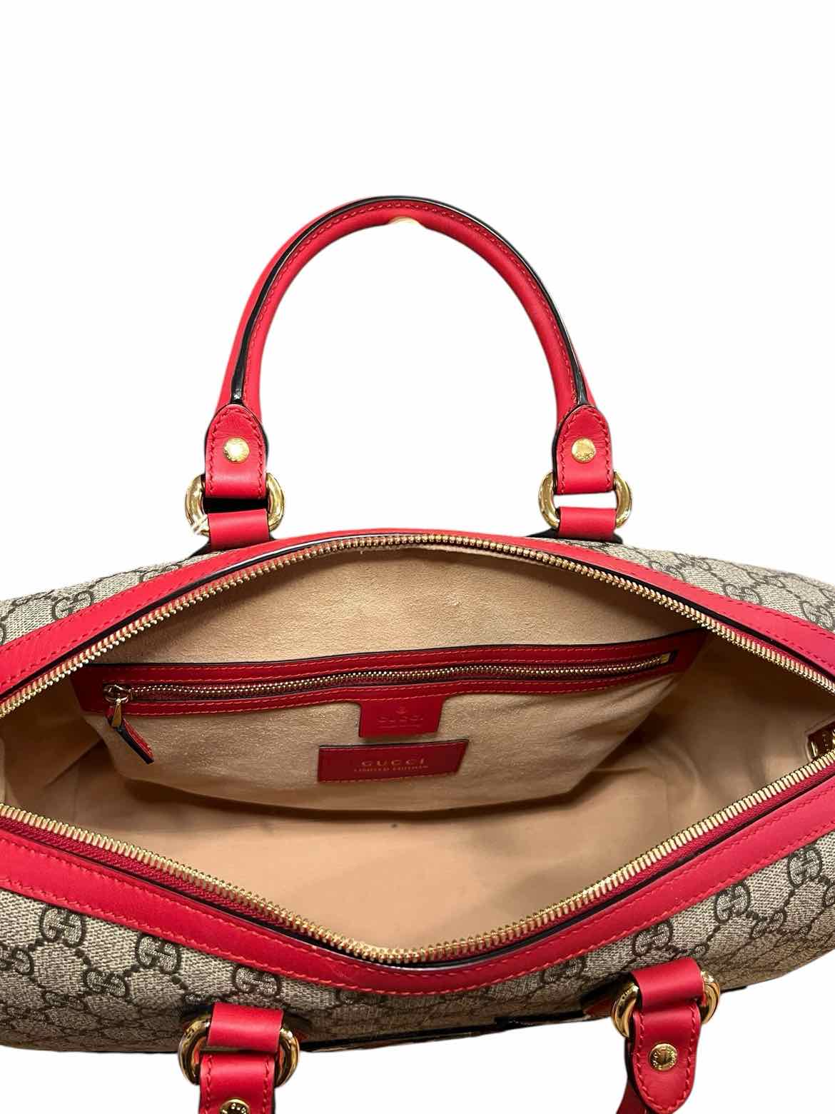 GUCCI Size Large brown/red multi Purse