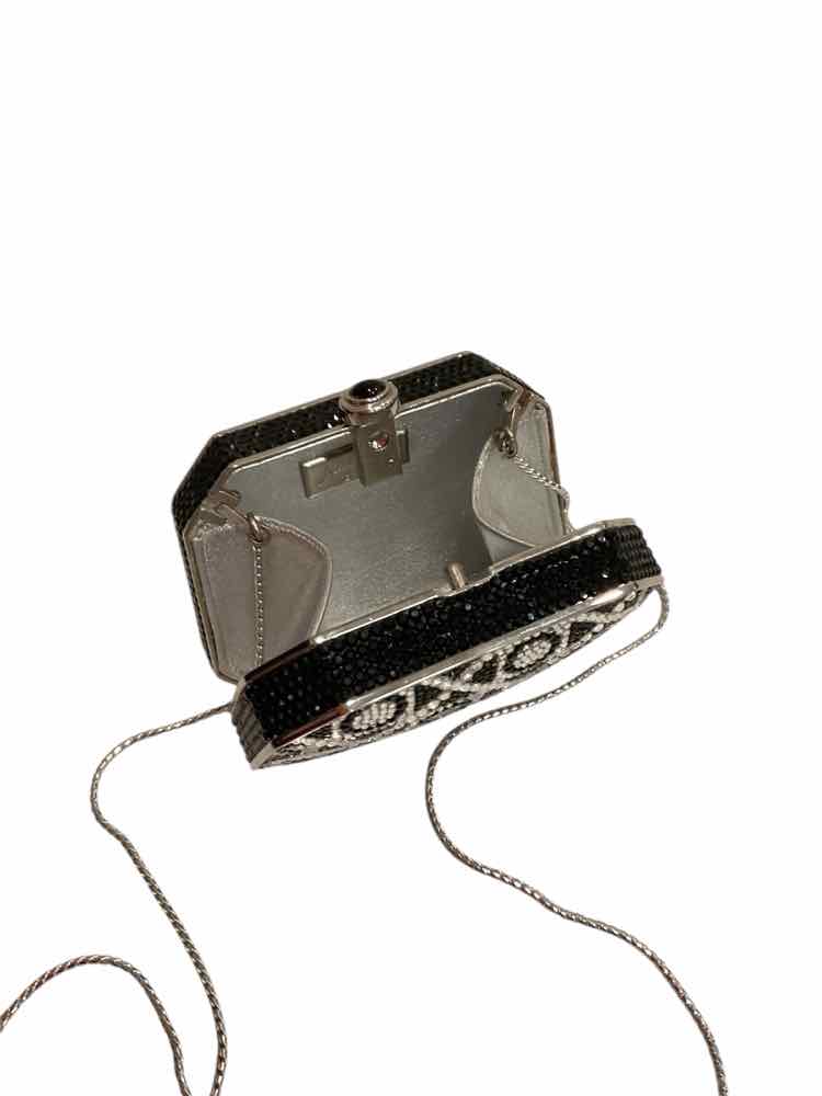 JUDITH LEIBER Size Small BLK/SILVER Cocktail