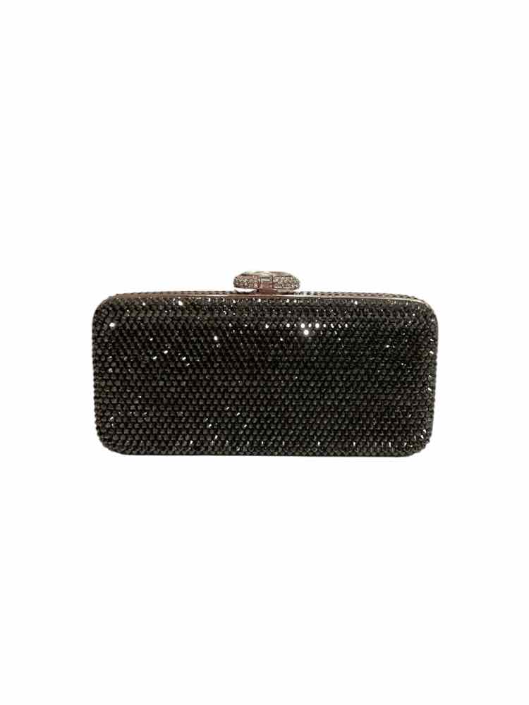 JUDITH LEIBER Size Small BLK/SILVER Purse
