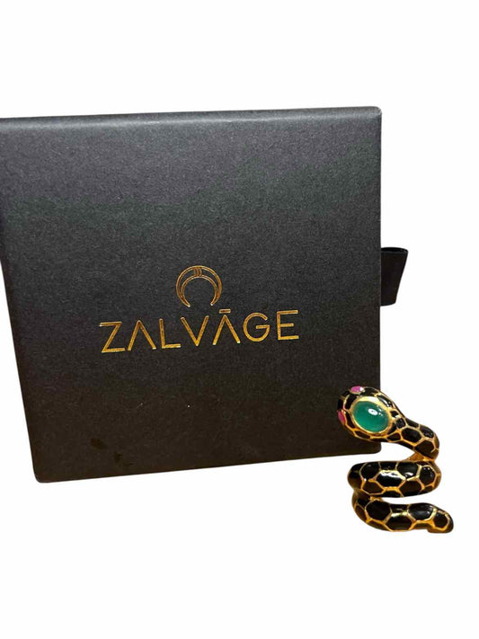 Zalvage Size 5.5 gold/blk/grn/red Ring