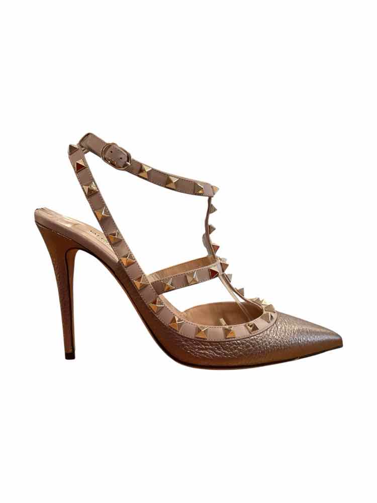 Valentino Size 40 Bronze Shoes