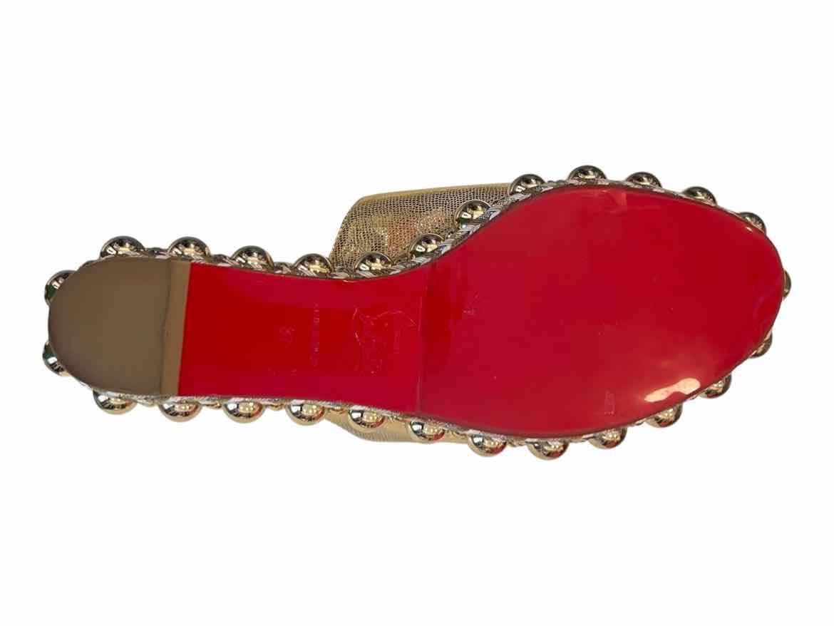 Christian Louboutin Size 37 gold/white Shoes