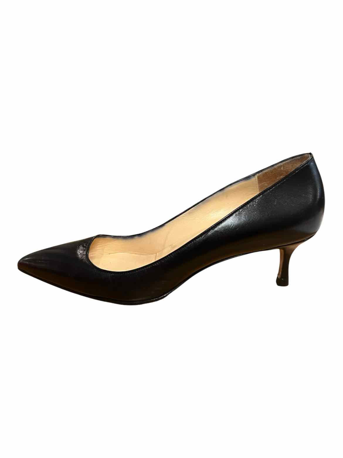 Manolo Blahnik Size 39.5 Black Shoes