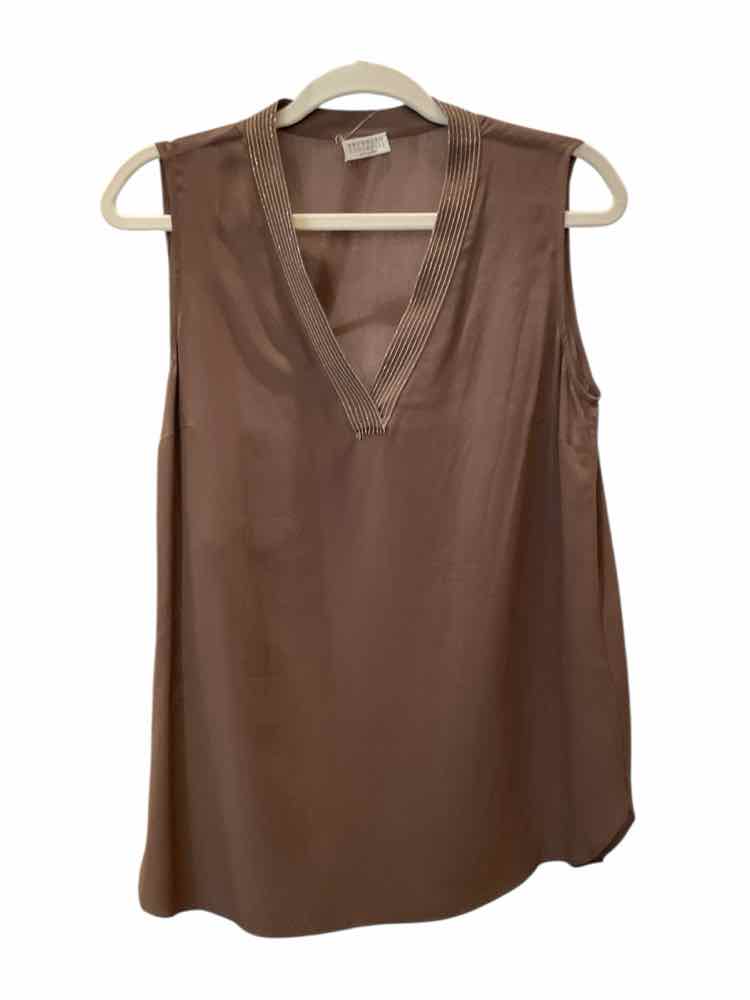 Brunello Cucinelli Size Medium BROWN Blouse