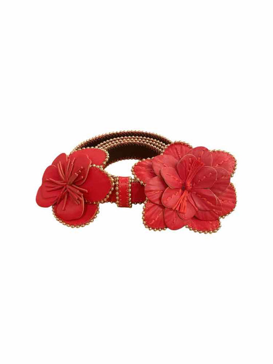 ANNE FONTAINE Size Large Red Belt