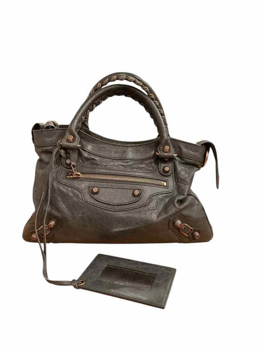 BALENCIAGA Size Small Grey Purse