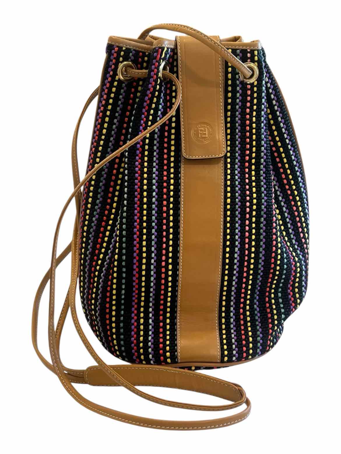 Fendi black/rainbow Purse