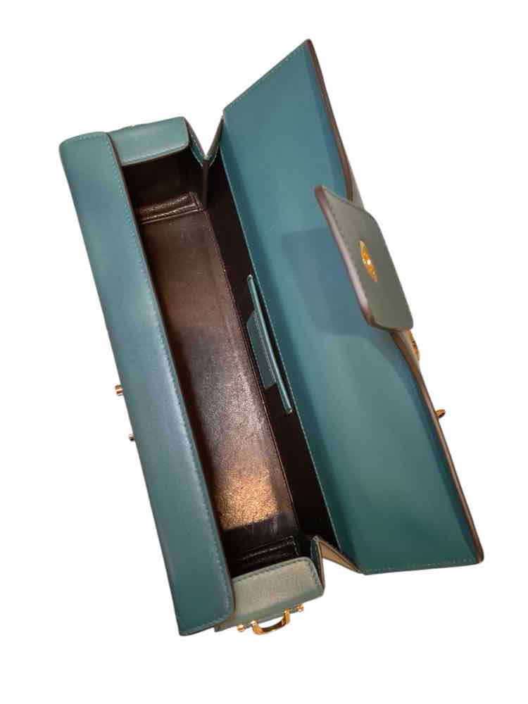 LANVIN Size Small Teal Purse