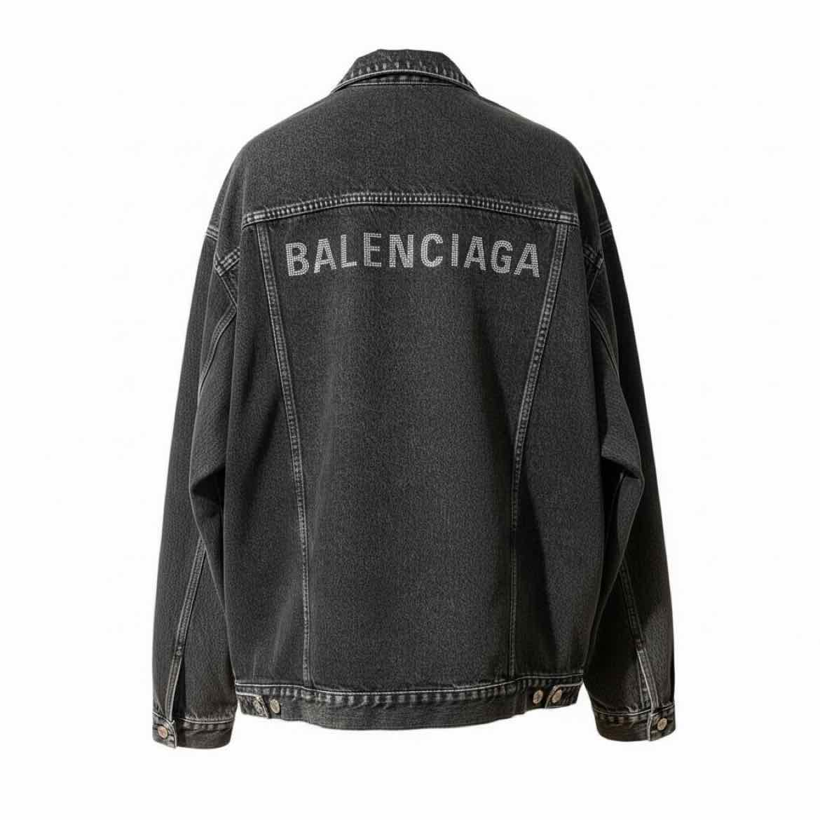 BALENCIAGA Size OS blk denim Jacket
