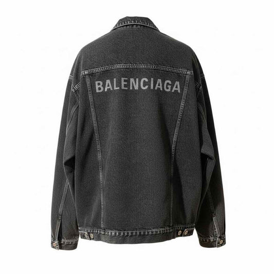 BALENCIAGA Size OS blk denim Jacket