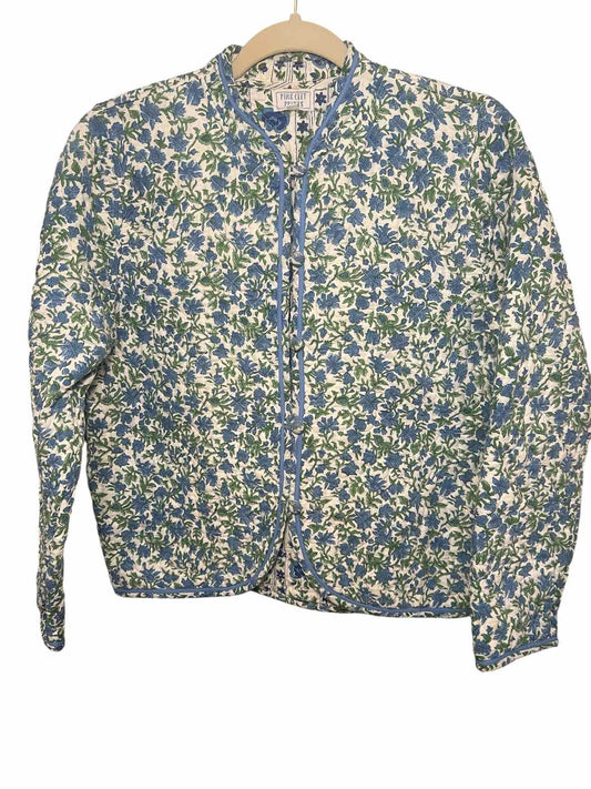 Pink City Prints Size Large wh/blu/grn Jacket