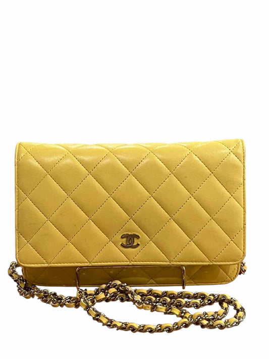 Chanel Size Small Yellow Purse