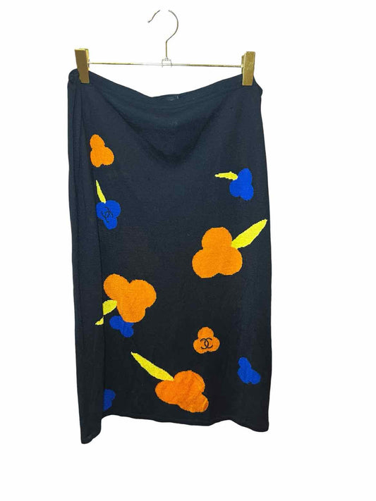 Chanel Size 42 blk/or/yell Skirt