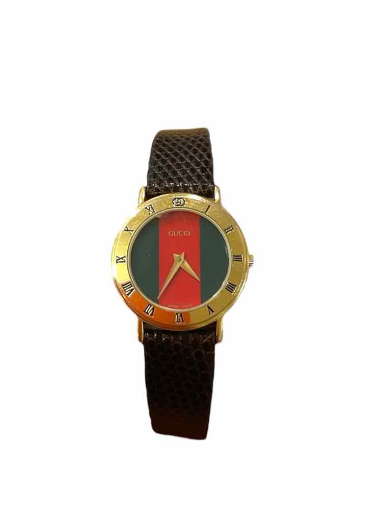 Gucci brn/web stripe Watch