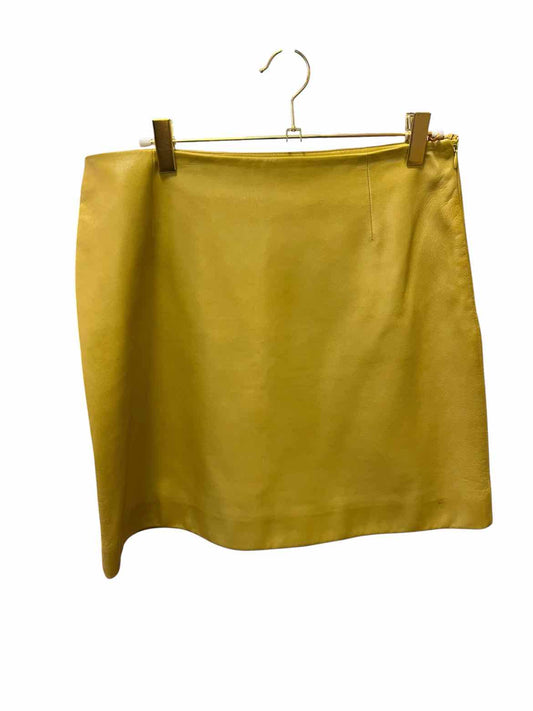 Prada Size 46 Mustard Skirt