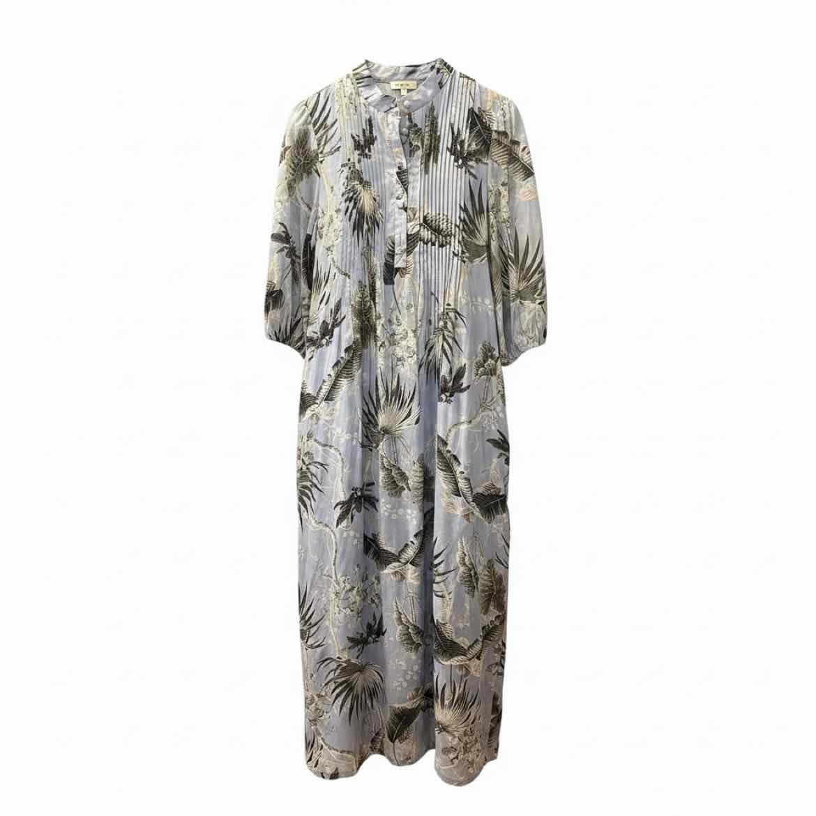 ERDEM Size 6 lt blu/brn/wh Dress