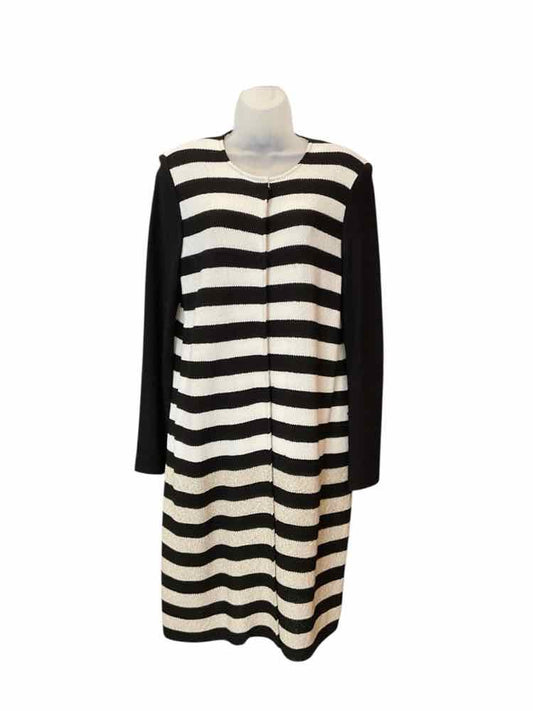ST JOHN Size 12 BLK/WH Coat