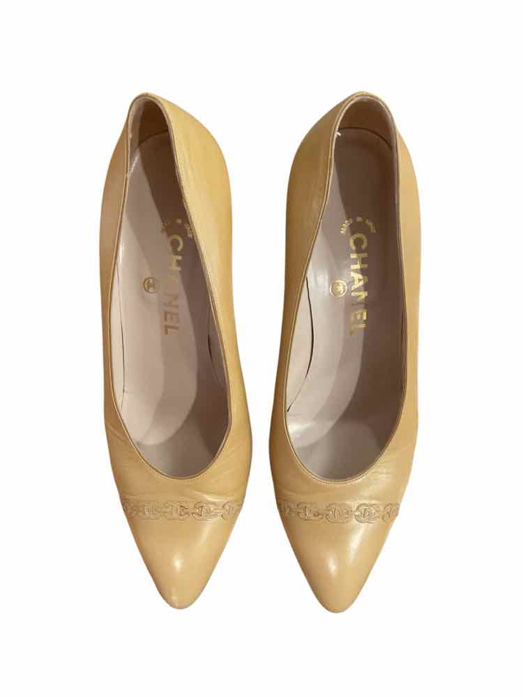 Chanel Size 38 LIGHT BROWN Shoes