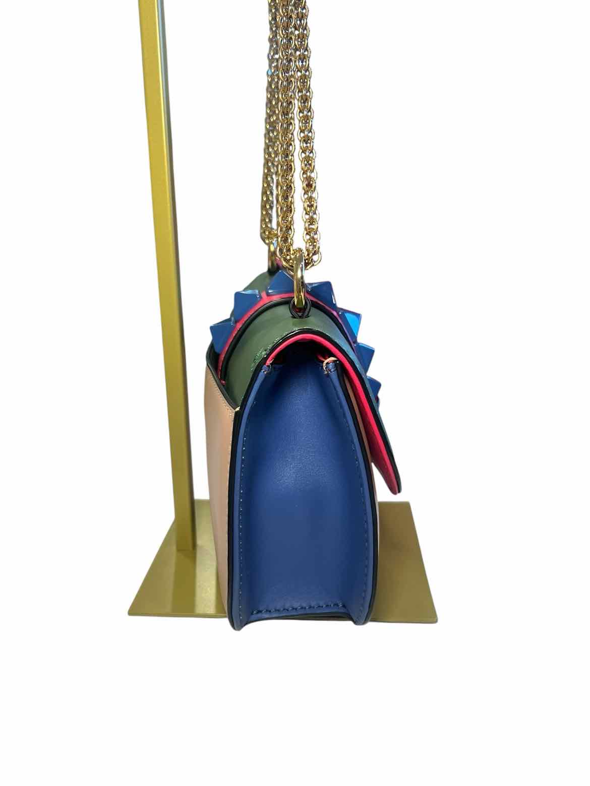 Valentino Size Small grn/tan/red/blue Purse
