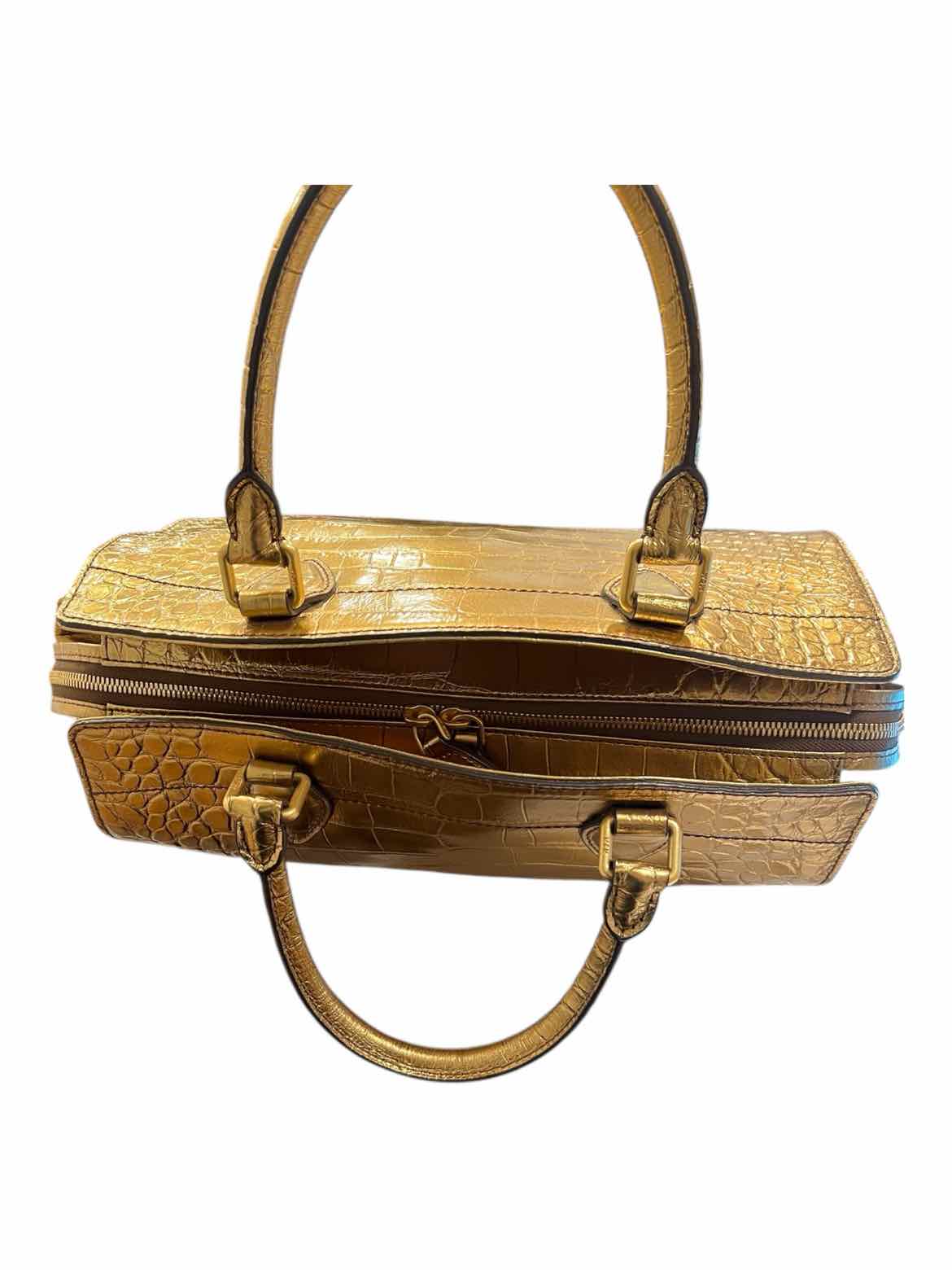 MCM Size Large metallic gold Purse