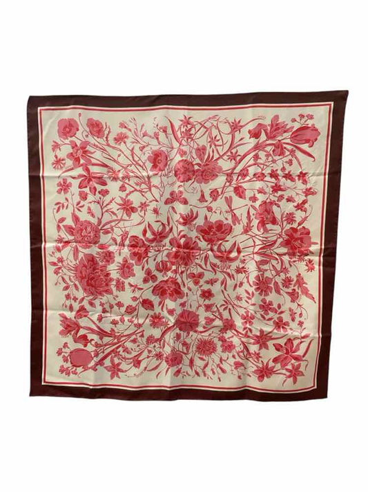 GUCCI Size 90 RED/WH/PK Scarf