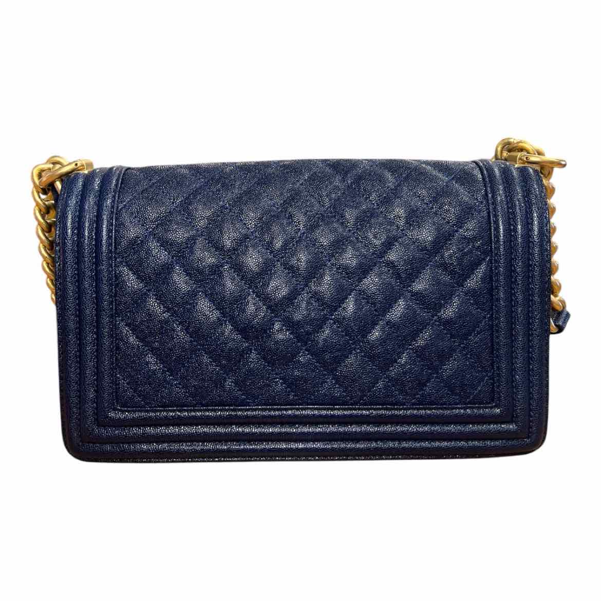 Chanel Size Medium Navy Purse