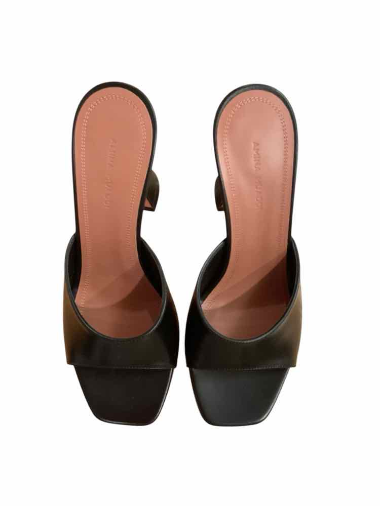Amina Muaddi Size 38.5 Black Lupita Slipper 95 Shoes