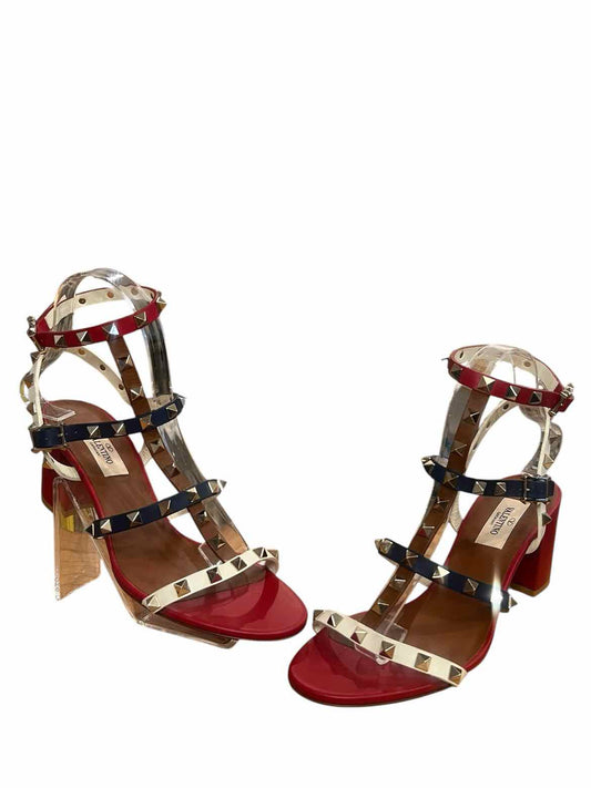 Valentino Size 38 RED/WH/BLUE Shoe