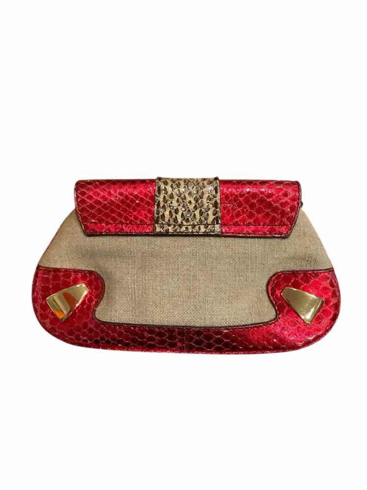 DOLCE&GABBANA Size sm/med RED/GOLD Purse