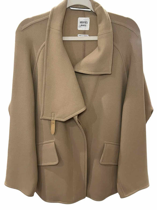 Hermes Size 42 BROWN Coat