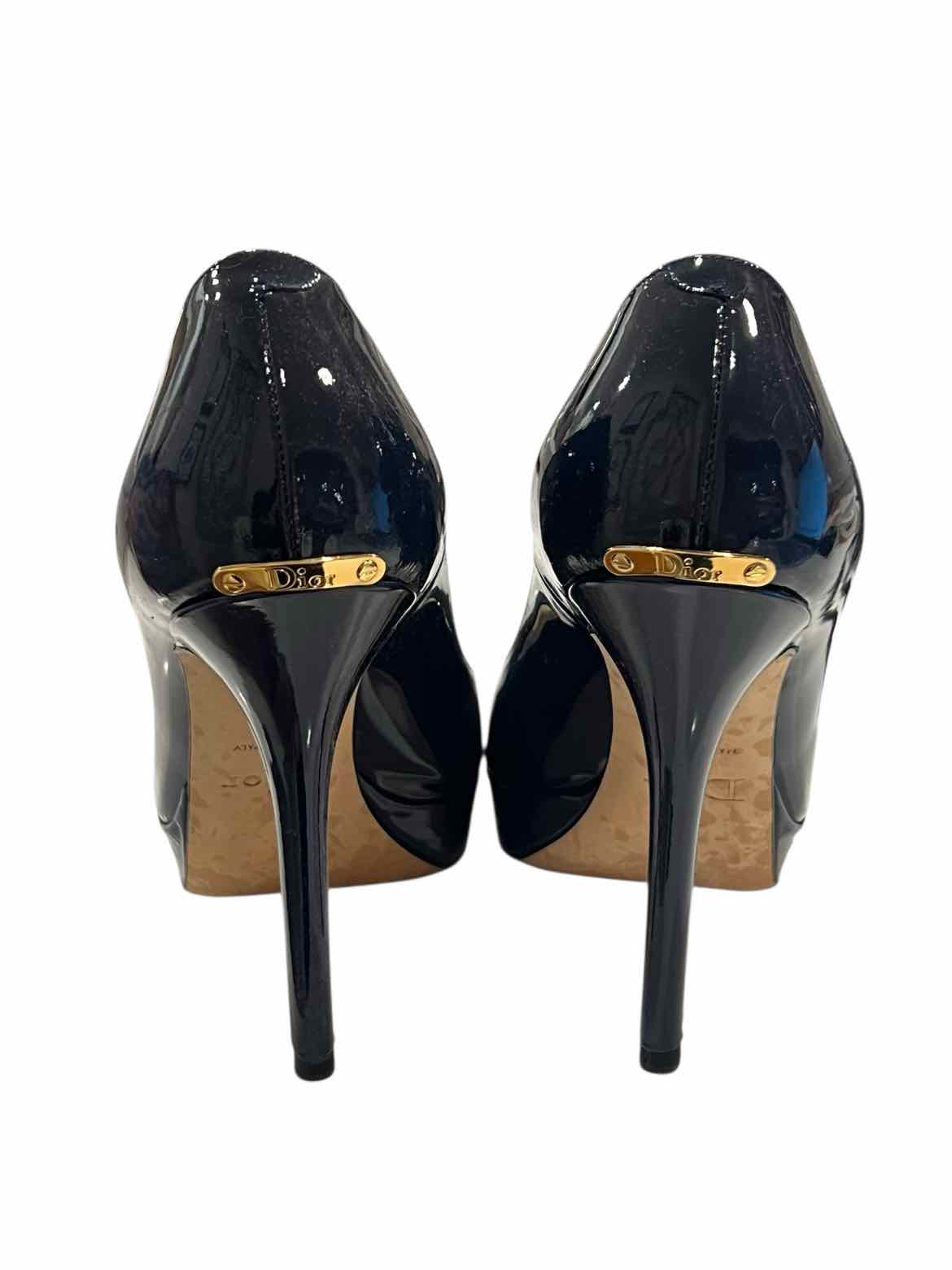 CHRISTIAN DIOR Size 36.5 Navy Shoes
