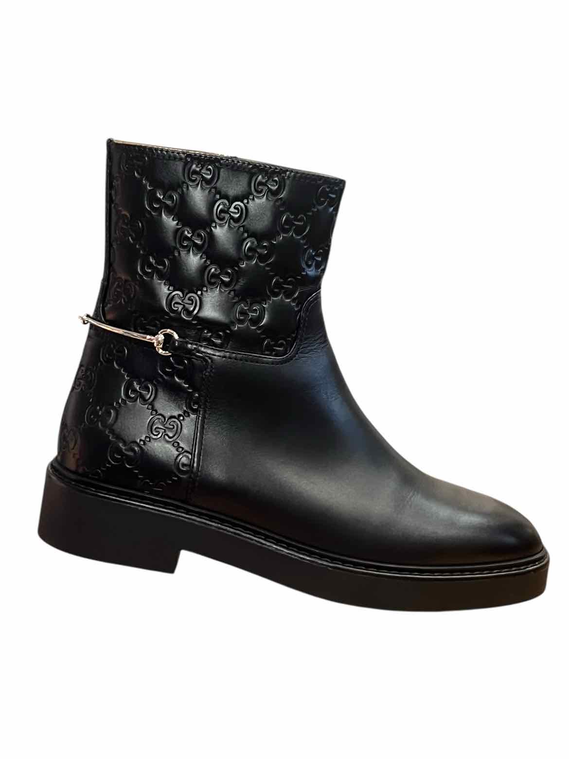 GUCCI Size 39.5 Black BOOT