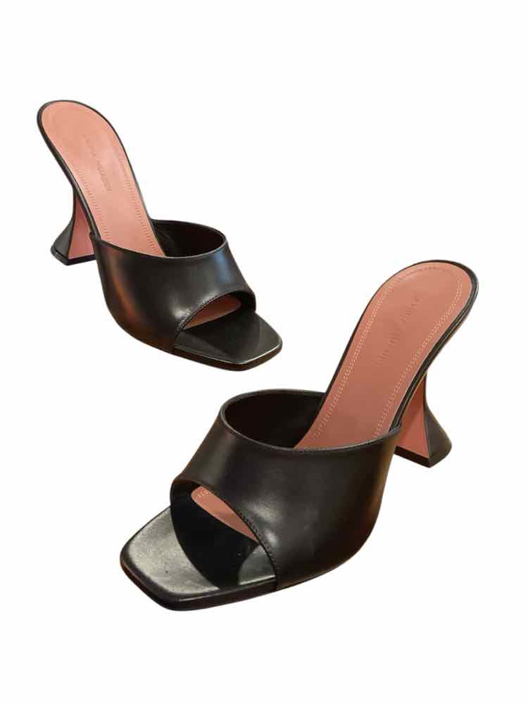 Amina Muaddi Size 38.5 Black Lupita Slipper 95 Shoes