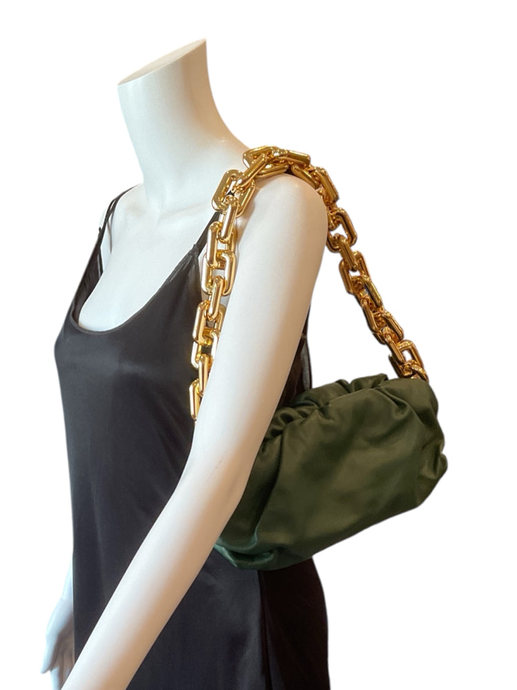 Bottega Veneta Green/gold Purse