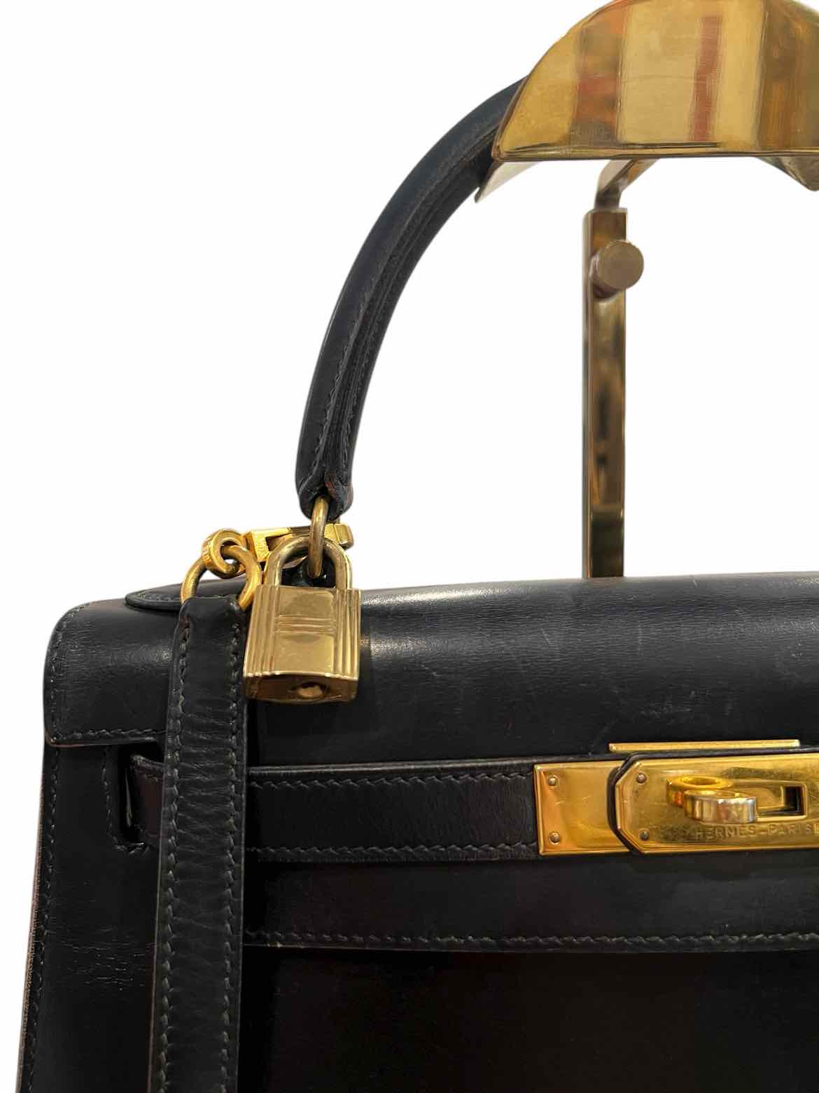 Hermes Size 28 black/gold Purse