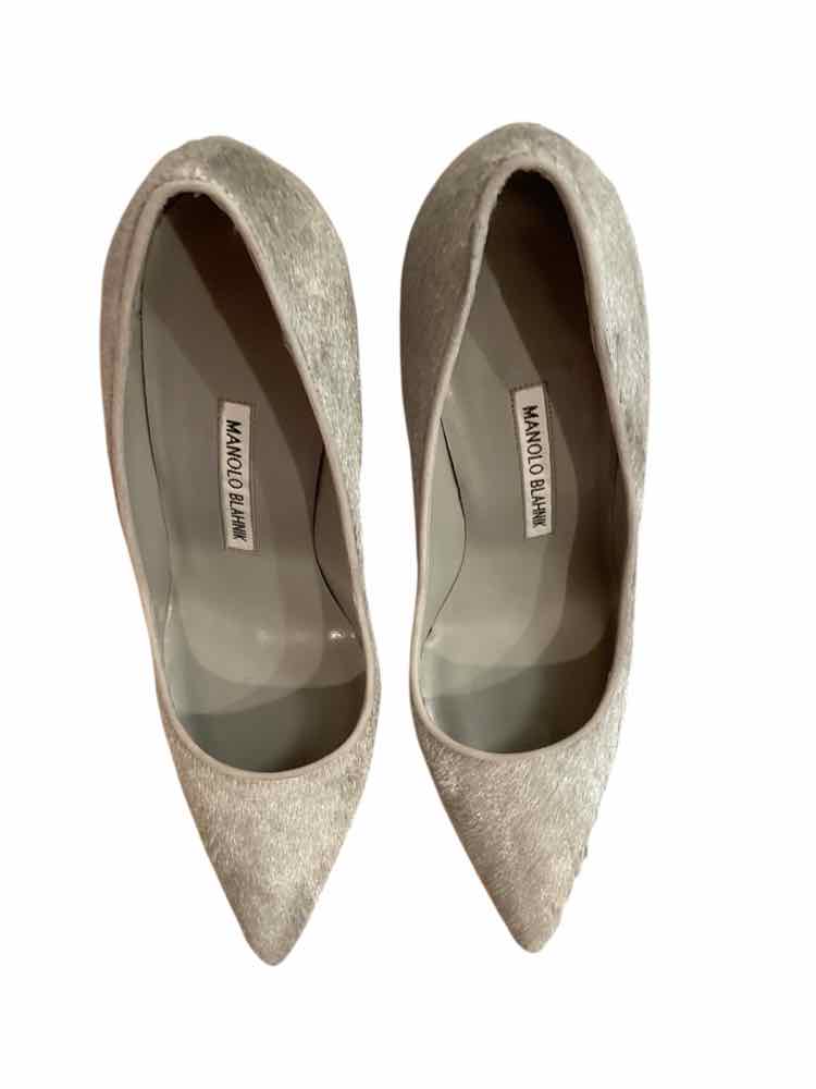 Manolo Blahnik Size 38 Grey Shoes