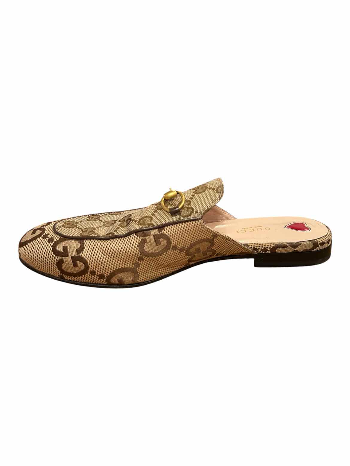 GUCCI Size 40 brn/tan Shoes