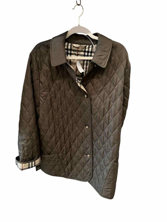 BURBERRY Size X-Large Olive Coat
