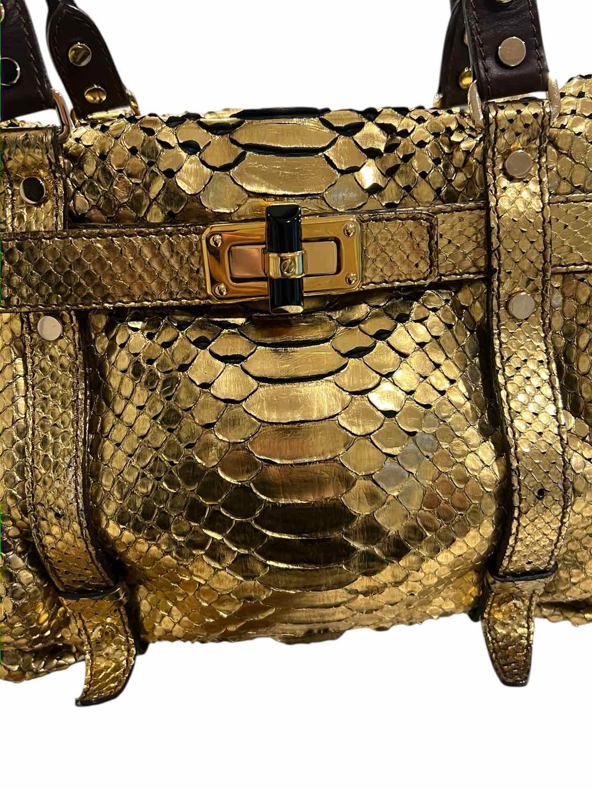 LANVIN gold/brown Purse