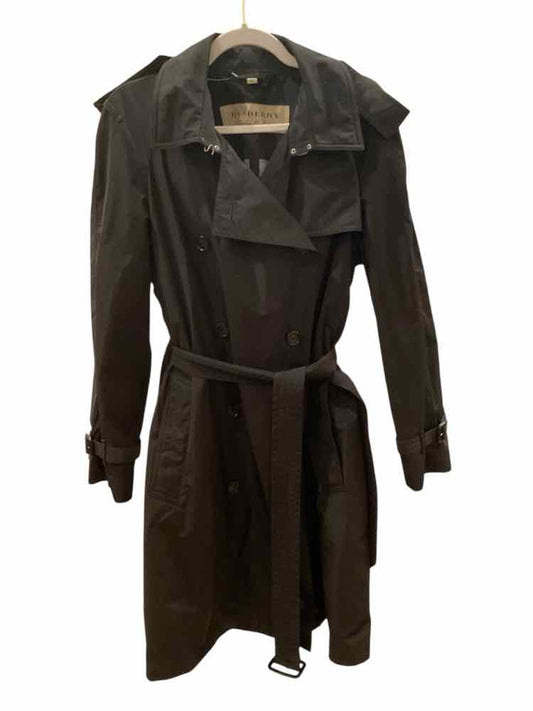 BURBERRY Size 12 Black Coat