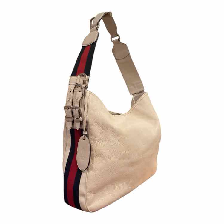 GUCCI Size Medium white/navy/red Purse