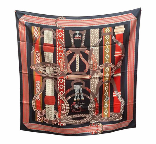 Hermes Size 90 BLUE/MULTI Scarf