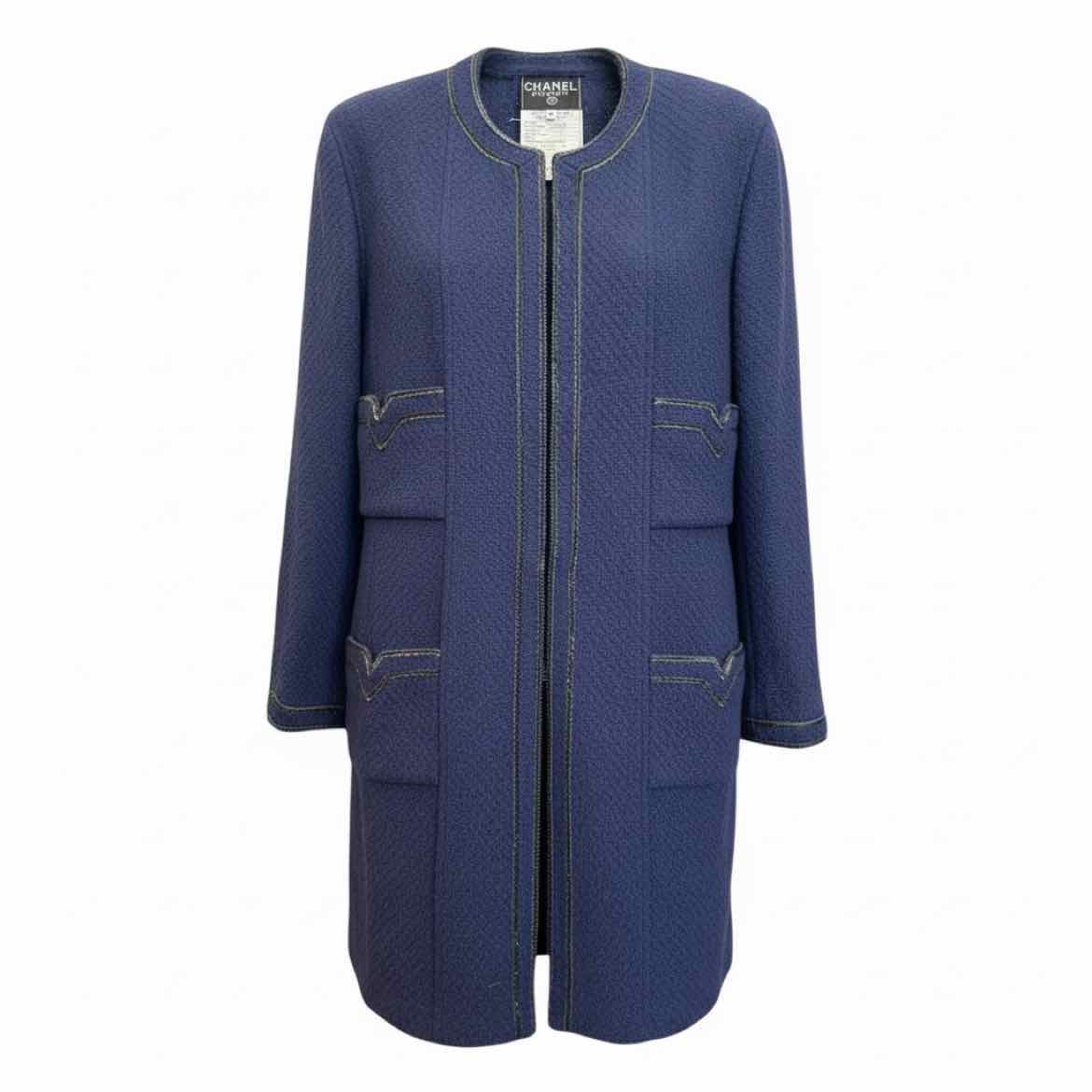 Chanel Size 42 Navy/black BLAZER