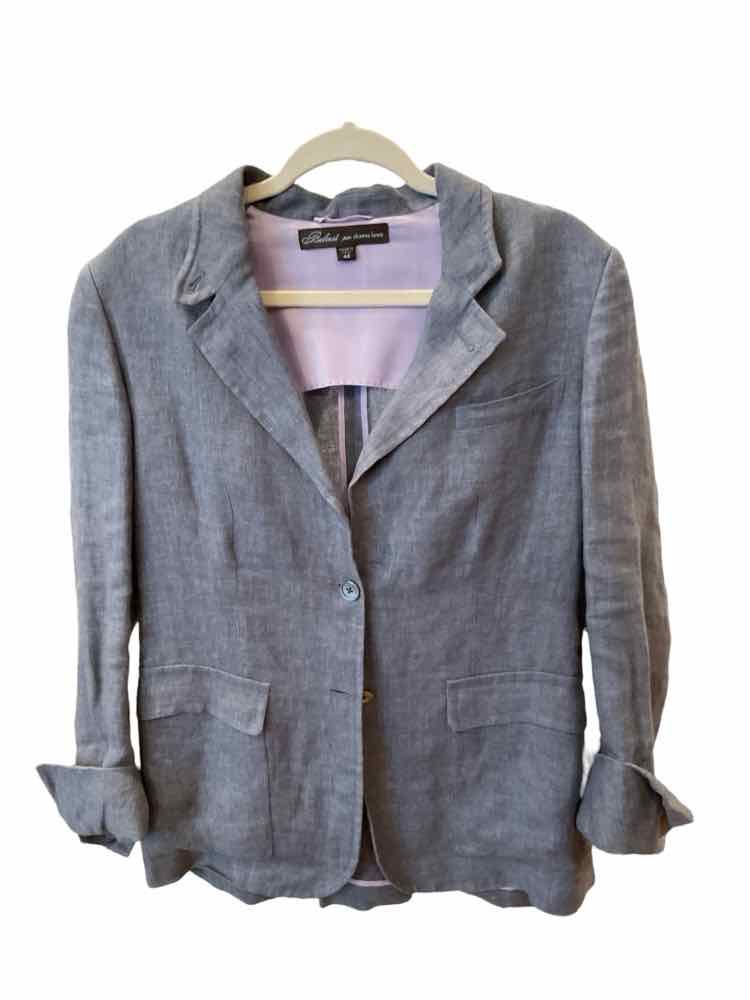 Belvest Size 46 LIGHT DENIM BLAZER